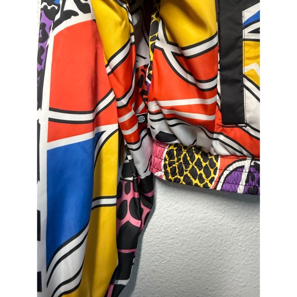Adidas x Rich Mnisi Track Jacket Multicolor Animal Print Cropped Windbreaker M - Picture 9 of 15